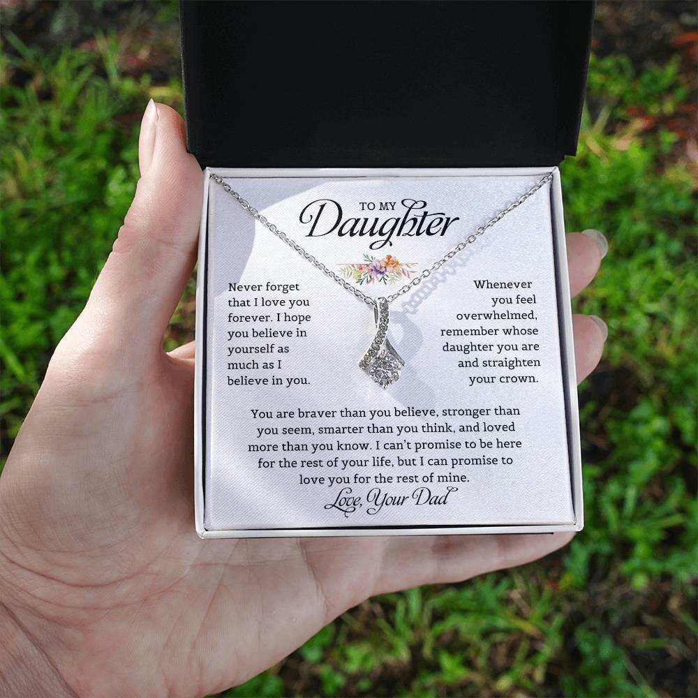 To My Daughter | Never Forget That I Love You - Alluring Beauty necklace