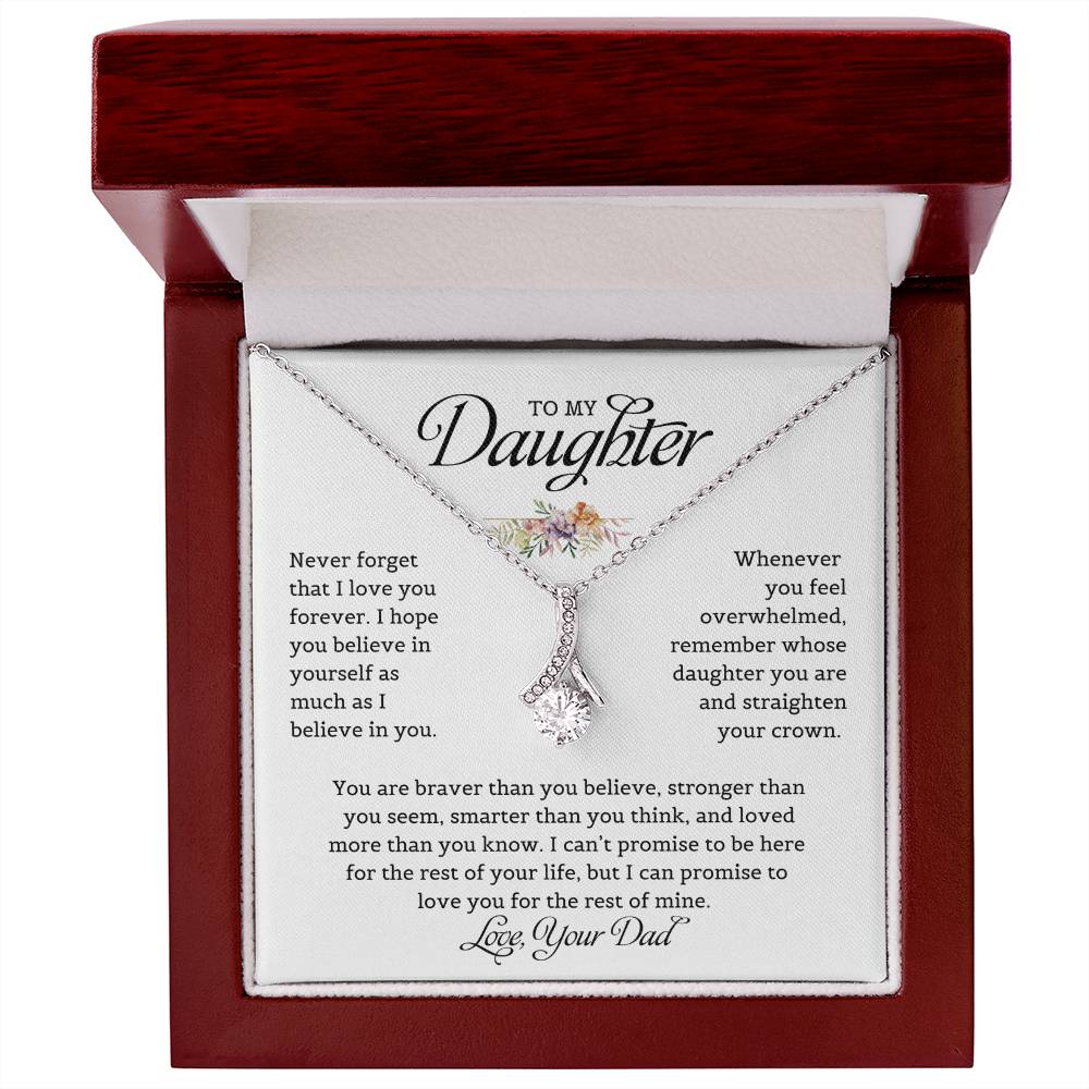 To My Daughter | Never Forget That I Love You - Alluring Beauty necklace